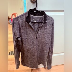 Nike Running Heathered Gray Dri-FIT Top